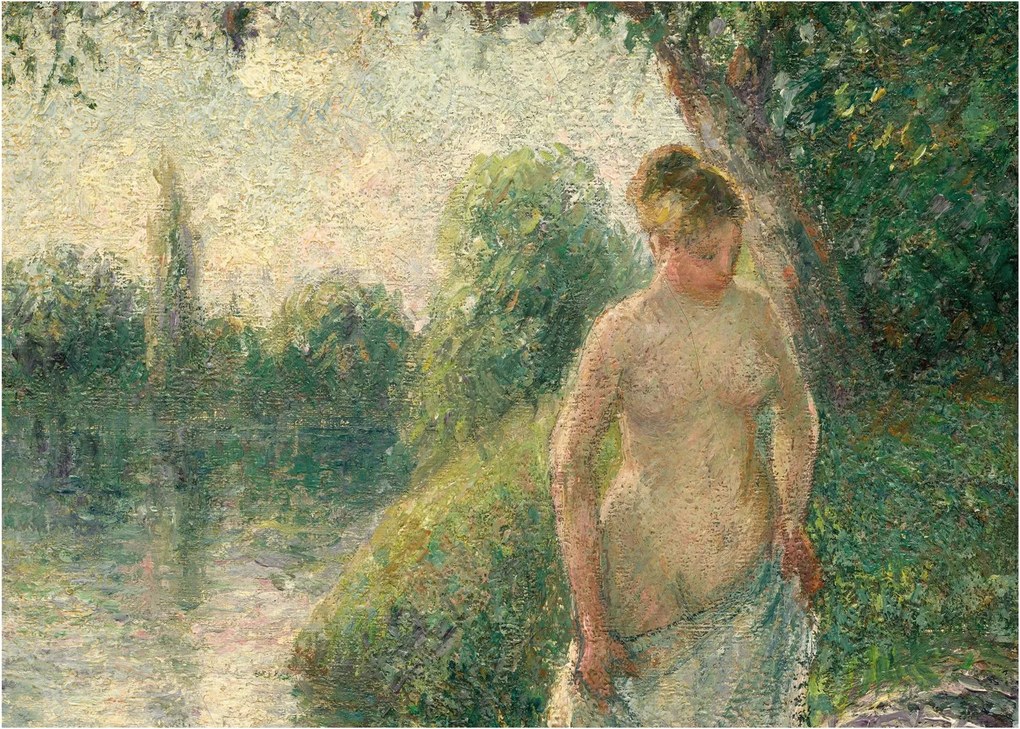 Obraz - Camille Pissarro, The Bather, reprodukcje (70x50 cm)