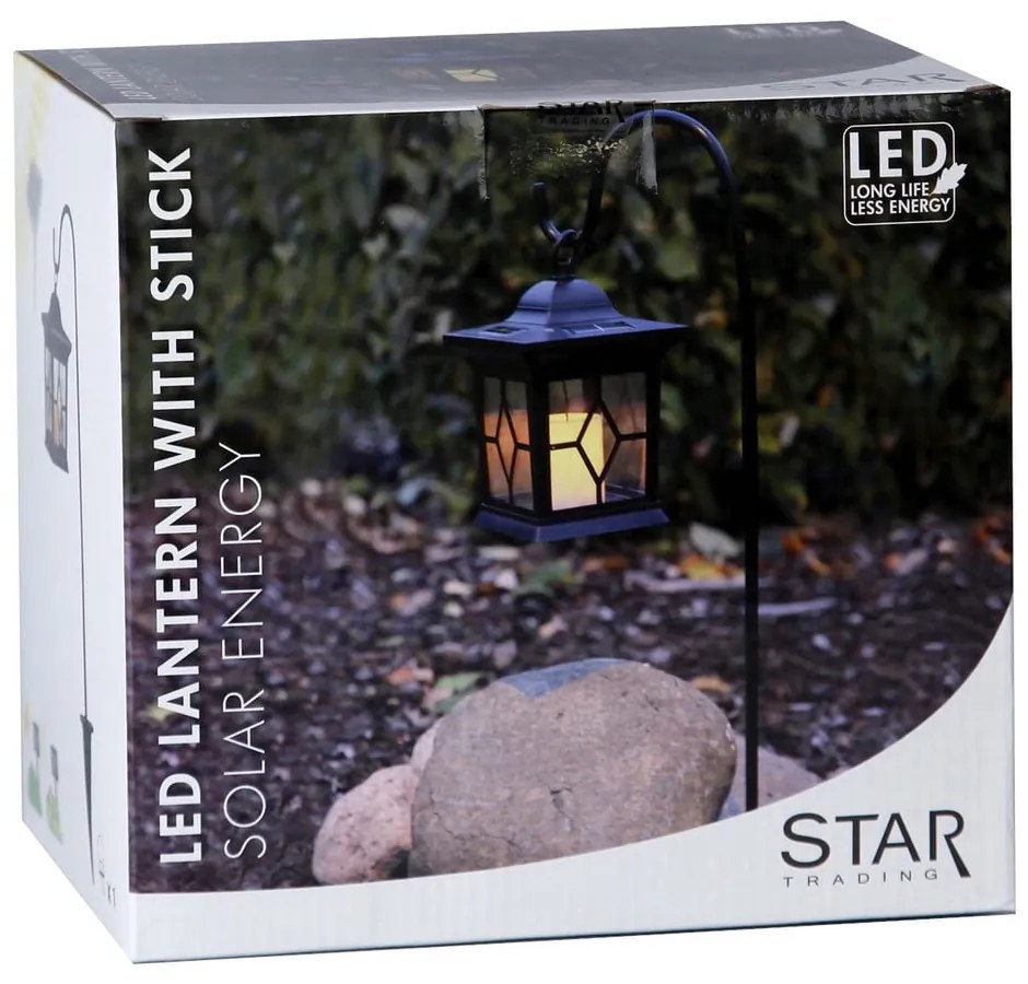 Ogrodowy lampion solarny LED Star Trading Light, wys. 14,5 cm