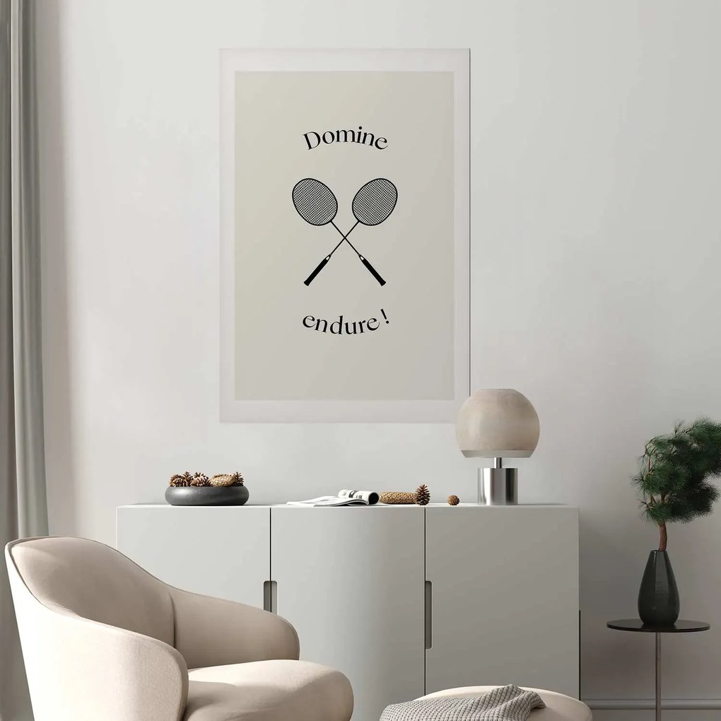 Plakat Rakiety do badmintona 29,7x42 cm bez ramy z marginesem ARTGEIST B