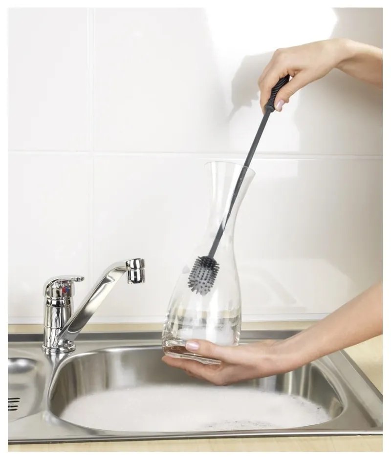 Silikonowa szczotka do mycia naczyń Wenko Brush, 38 cm