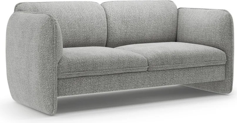 Jasnoszara sofa z tkaniny szenilowej 168 cm Georgia – Micadoni