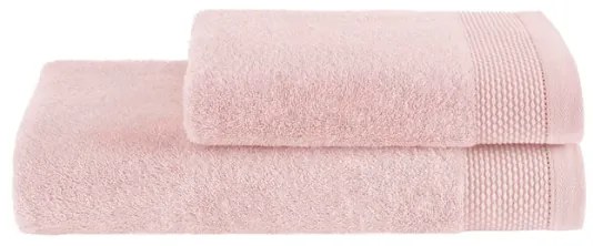 Zestaw ręczników BAMBOO, 2 szt Różowy Zestaw (ręcznik 50x100cm, ręcznik 85x150cm)