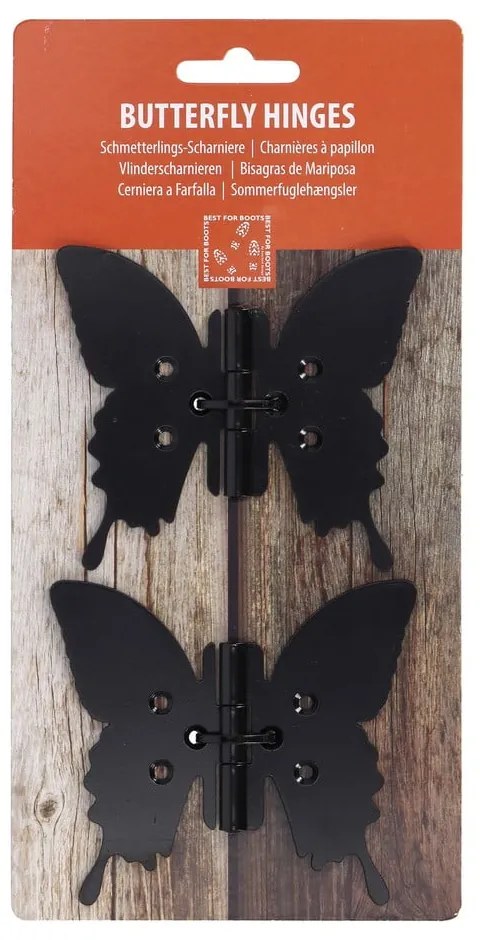 Metalowe zawiasy do drzwi 4 szt. Butterfly – Esschert Design