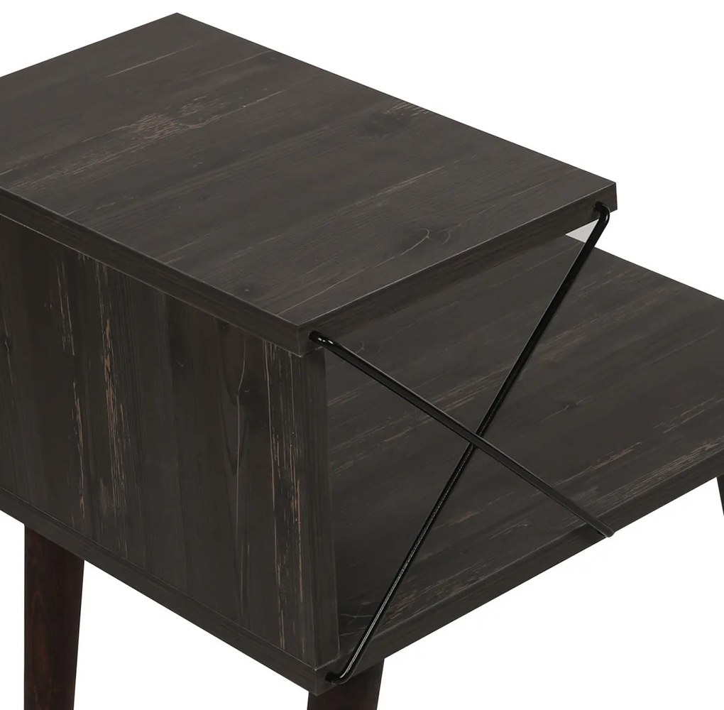 Stolik nocny Cross Dark Brown