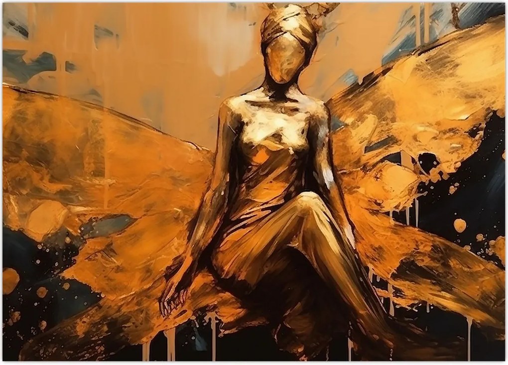 Obraz na szkle - Abstrakcja wróżki (70x50 cm)