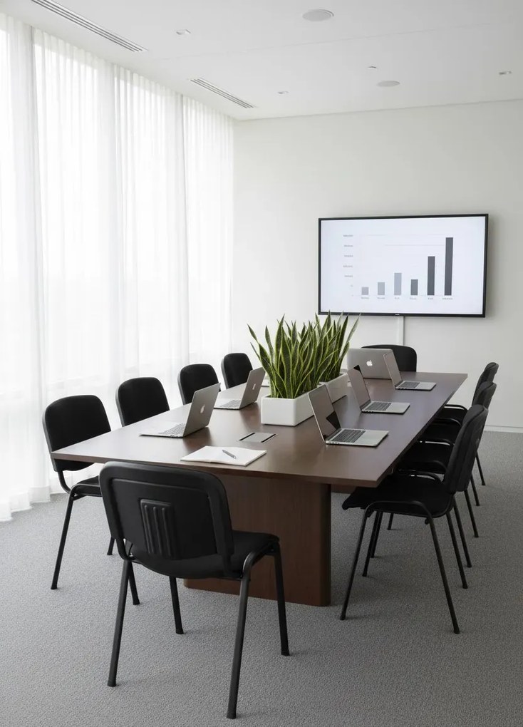 Czarne Konferencyjne Krzesło Sztaplowane Tapicerowane G3-D01