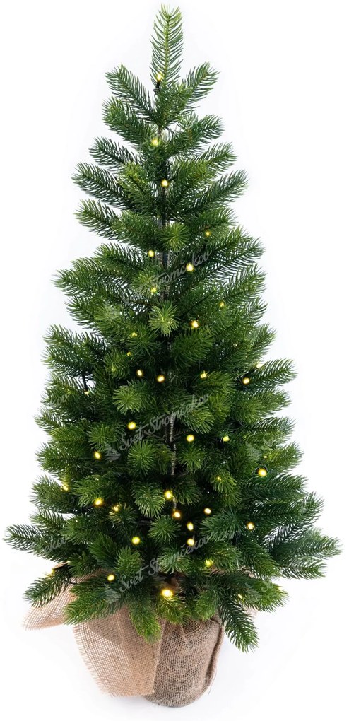 Choinka sztuczna 100% PE Mini Świerk 60cm LED30