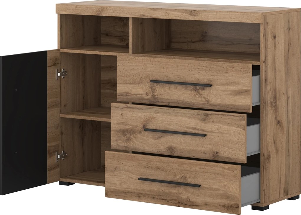 Komoda RISTO 119 cm do Salonu Sypialni Dąb wotan