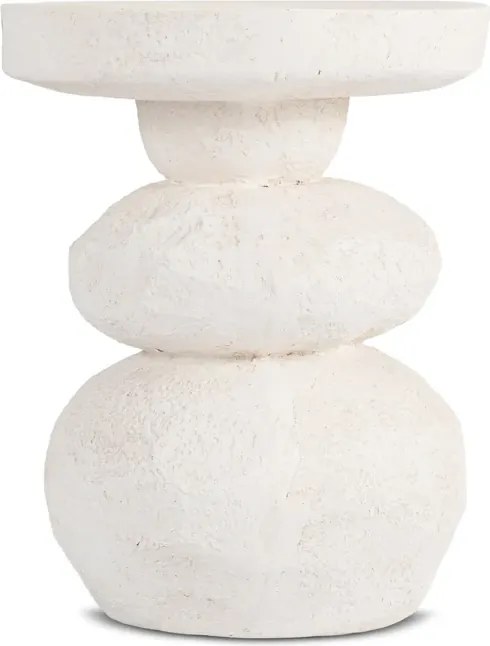Stolik Kawowy LOVI 41 cm Krem/Beż Japandi