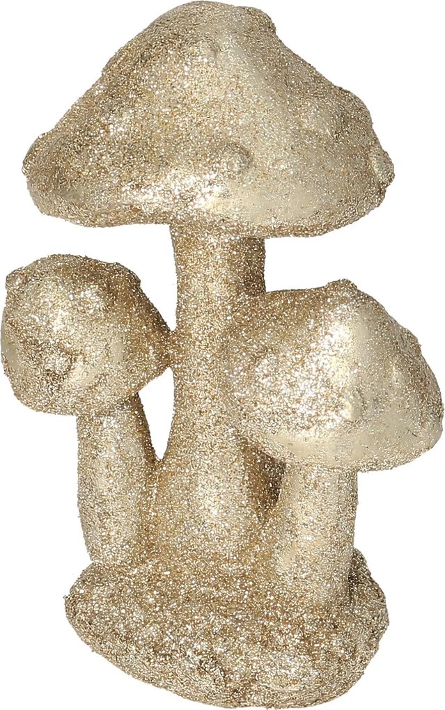 Dekoracja Golden Mushrooms 12cm