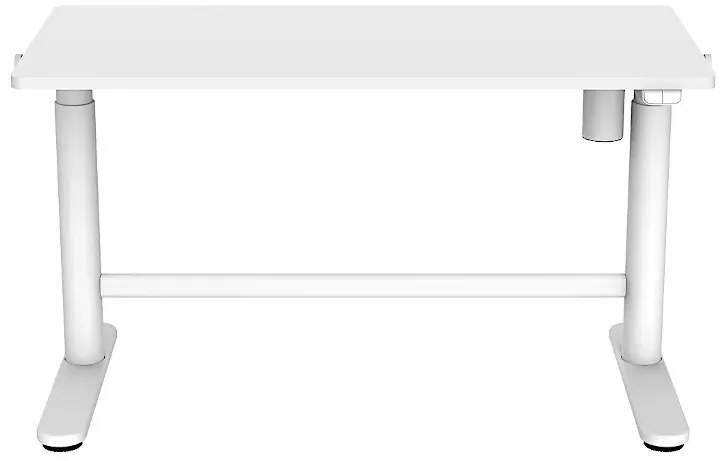Białe automatyczne biurko stojące elektryczne L7-E73