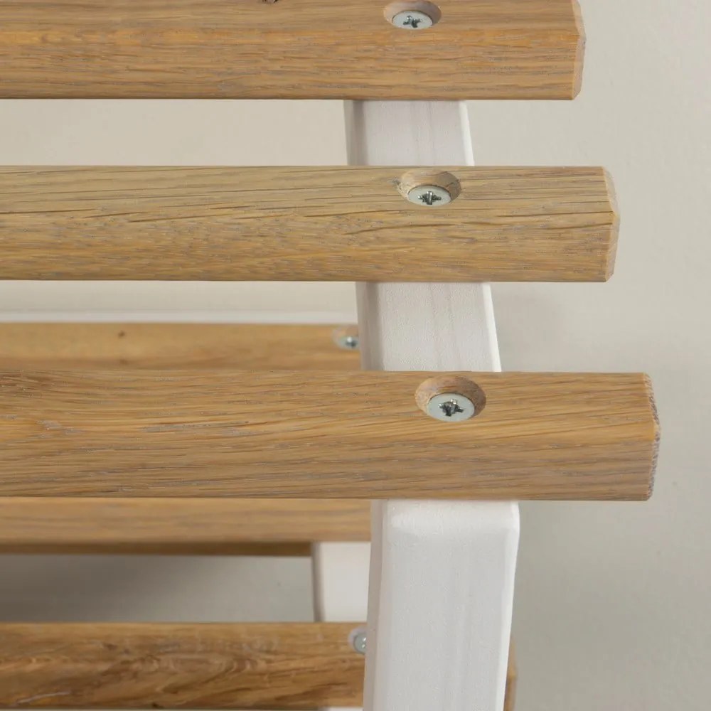 Biała/w naturalnym kolorze metalowa wisząca szafka na buty 71x26x34 cm Marco – Spinder Design