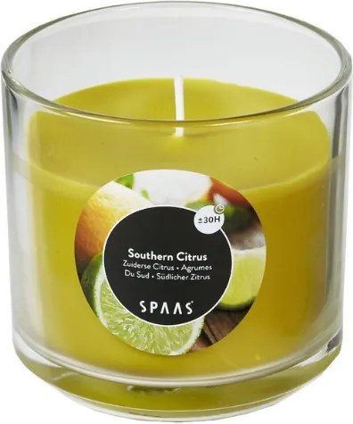 Świeca zapachowa w szkle SOUTHERN CITRUS 8,5 cm żółta