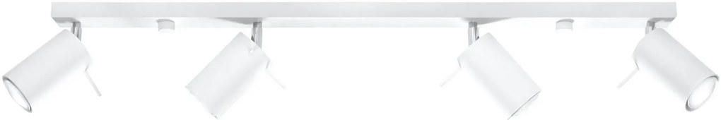 Minimalistyczny plafon regulowane tuby E785-Rins - biały