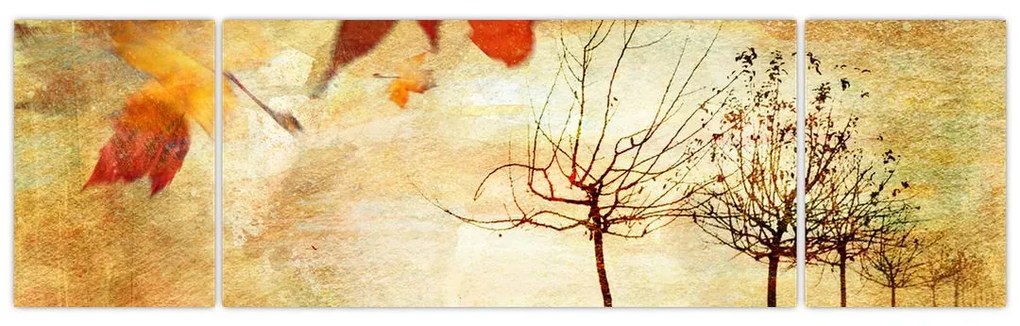 Obraz - Jesienny nastrój (170x50 cm)