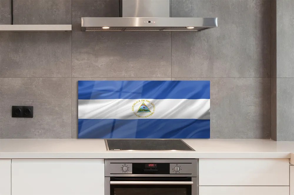 Panel szklany do Kuchni Powiewająca Flaga