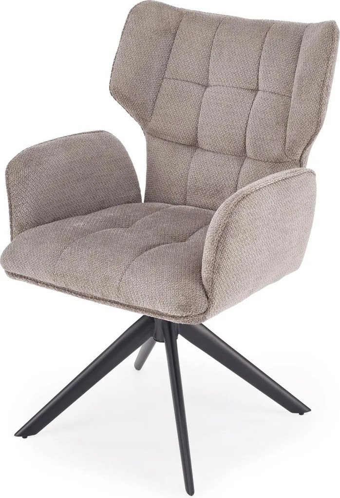 Obrotowe krzesło do jadalni z podłokietnikami K601 Halmar