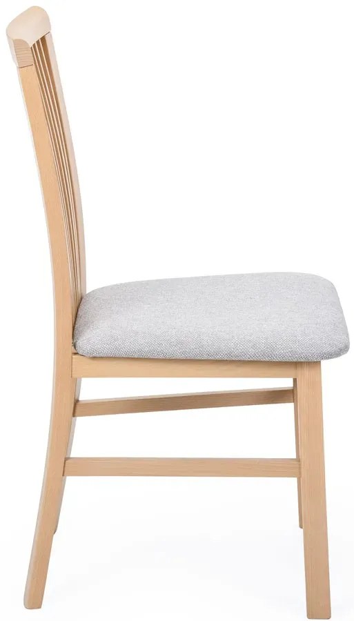 Drewniane Krzesło Z Tapicerowanym Siedziskiem Dąb Artisan + Szary T7-Z67