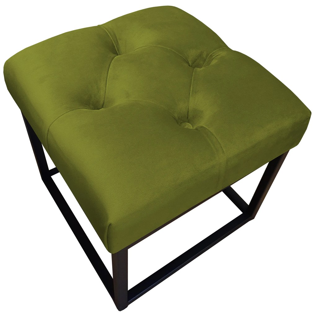 Pufa CHESTERFIELD LOFT ławka podnóżek metal BL75