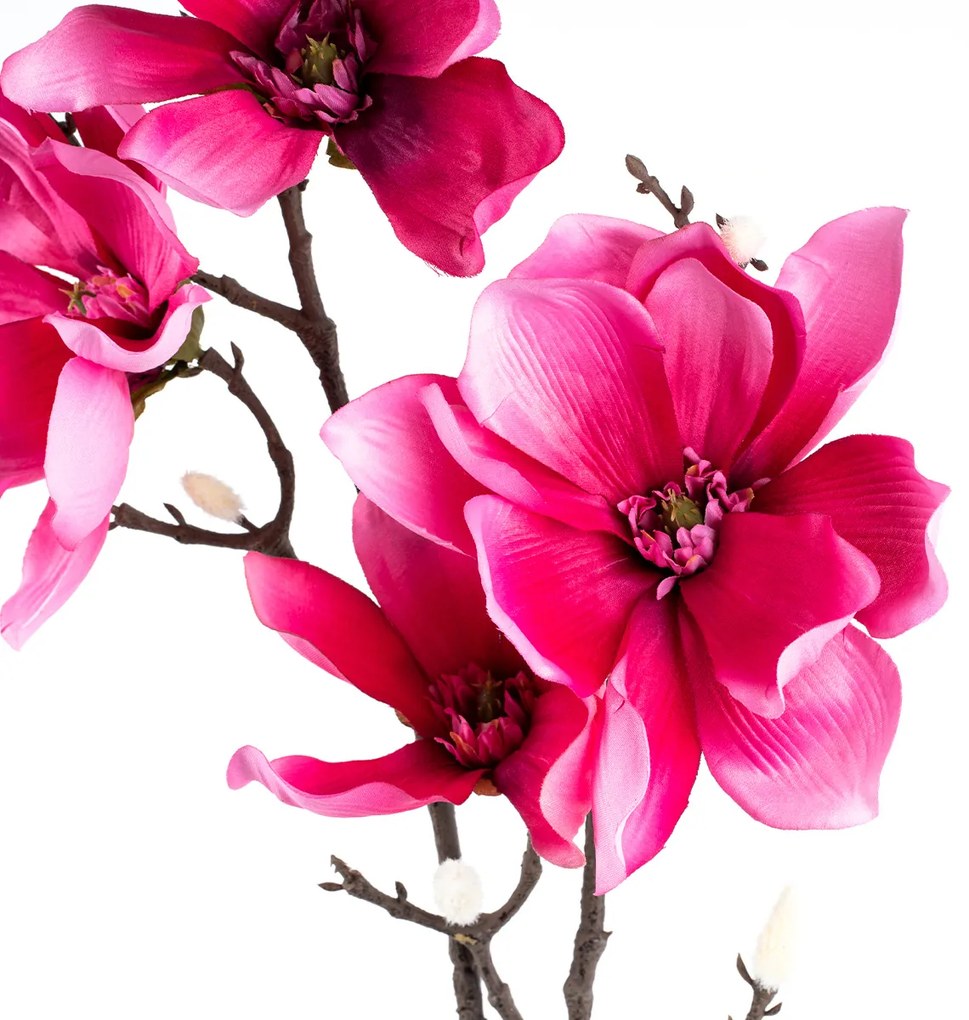 Sztuczna kwiat Magnolia różowa, 86 cm