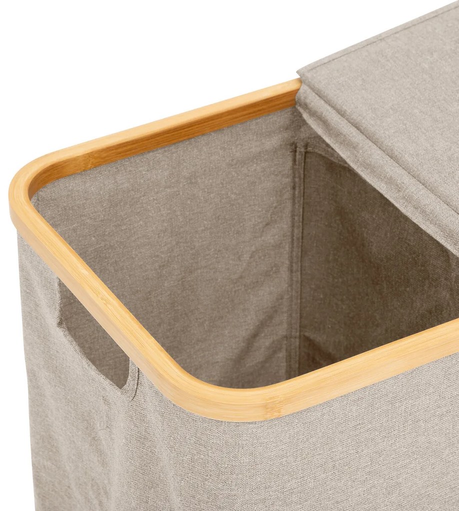 Kosz na pranie dwukomorowy TIDY, 80 l