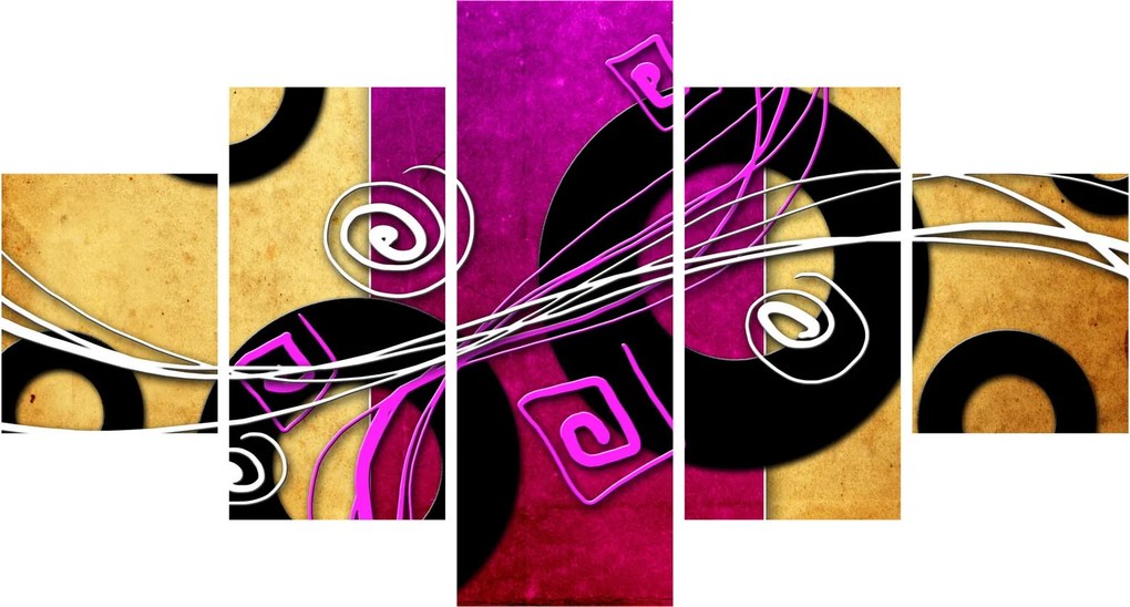 Obraz abstrakcji (125x70 cm)