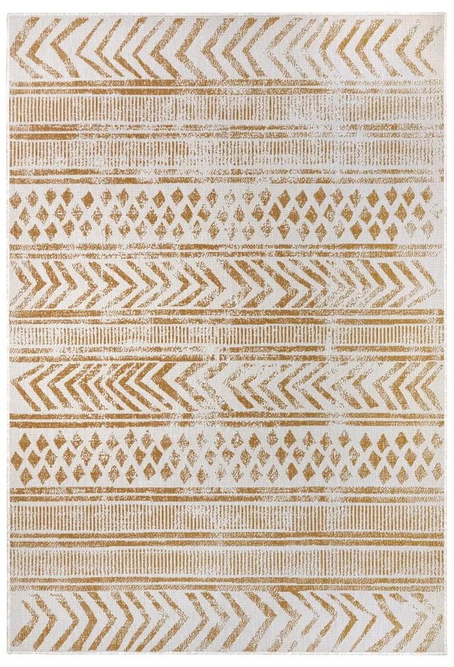 Żółto-biały dywan odpowiedni na zewnątrz 80x150 cm Biri – NORTHRUGS