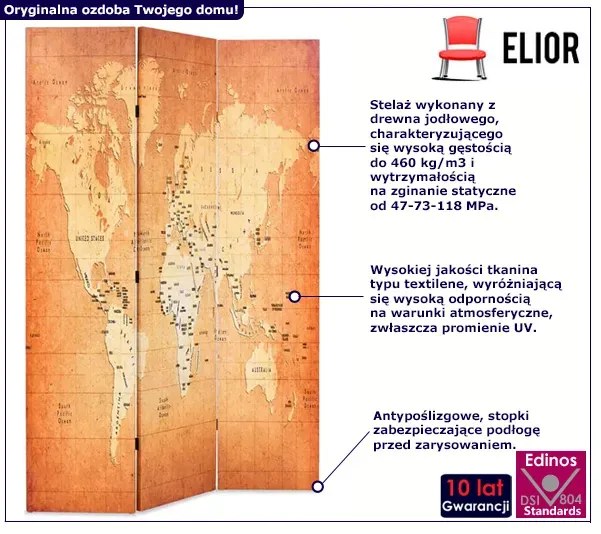 Parawan z nadrukiem L5-M28