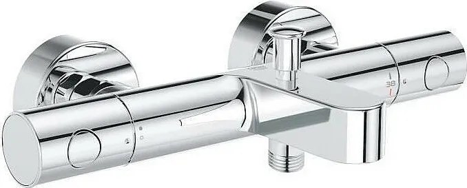 Termostatyczna bateria wannowo-prysznicowa GROHE Quickfix Precision w kolorze chromu - Montaż na ścianie