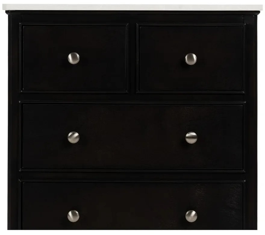 Czarna komoda 60x75,5x33 cm Mods – Ixia