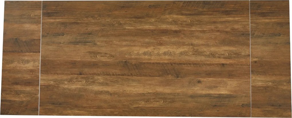 Ceramiczny stół rozkładany Rex 160-220 cm, ciemnobrązowy dąb/orzech