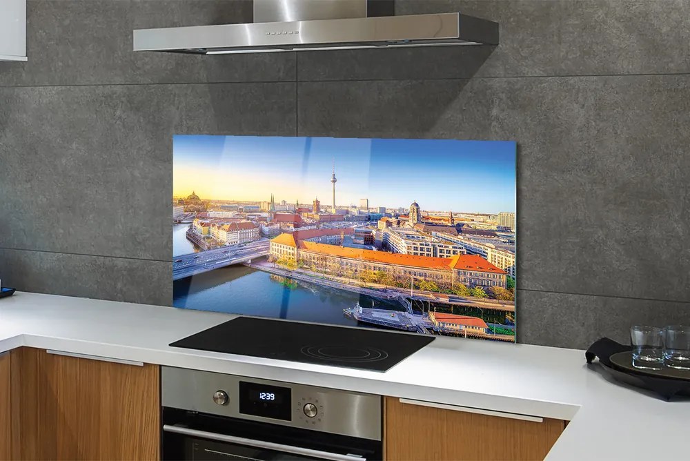 Panel Szklany Berlińskie Mosty nad Rzeką