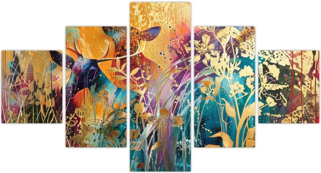 Obraz - Abstrakcyjny obraz natury (125x70 cm)