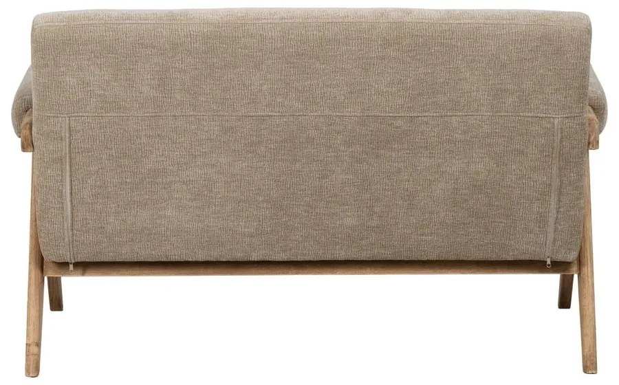 Beżowa sofa z tkaniny szenilowej 134 cm Rest – Ixia