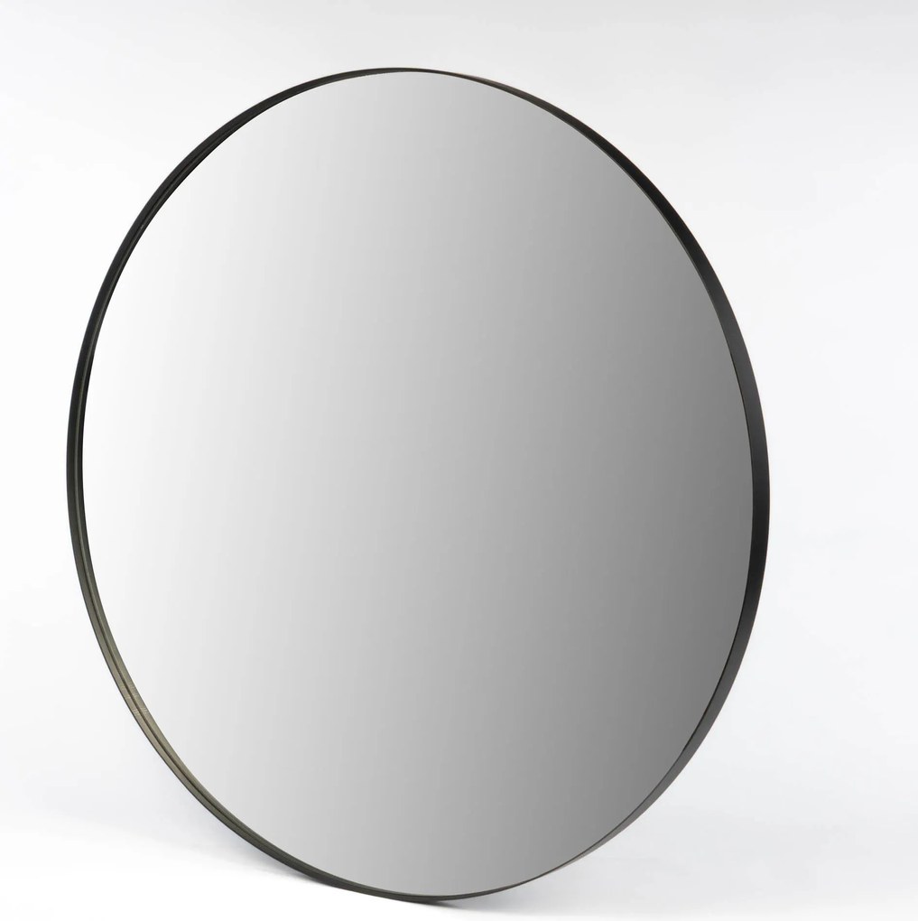 Lustro okrągłe NOOR, metalowa rama, Ø 80 cm