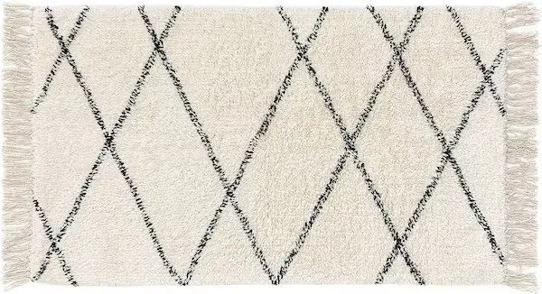 Nowoczesny dywan łazienkowy w romby Naomi