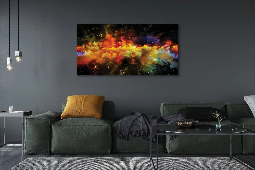 Obraz canvas na ścianę Złociste Wzory Fraktalne