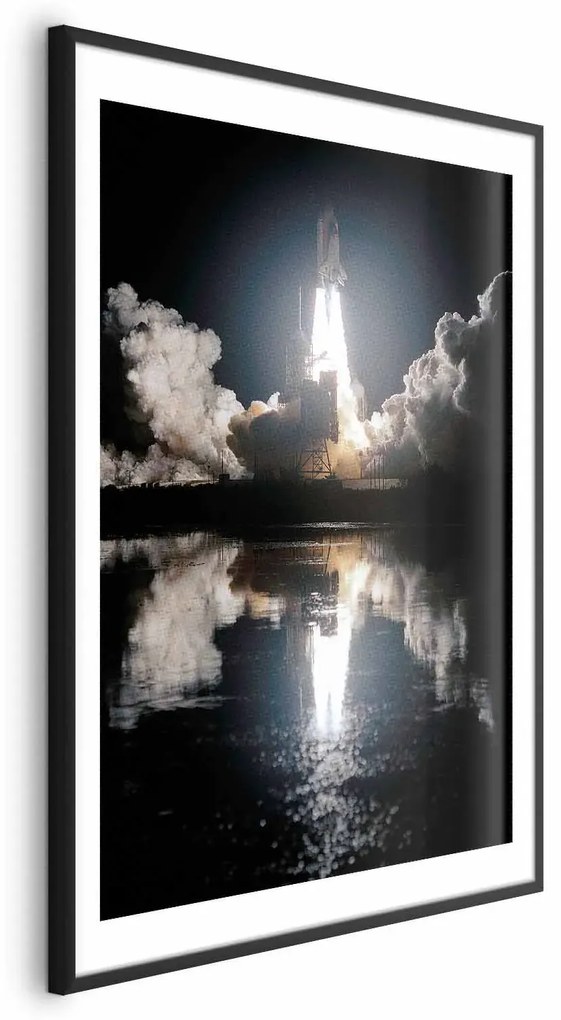 Plakat Udany start 29,7x42 cm z ramą czarną z marginesem ARTGEIST B