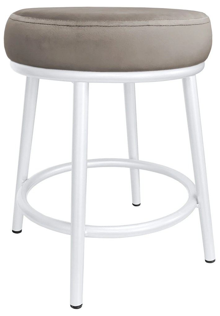 Taboret Ben noga metalowa biała MG09