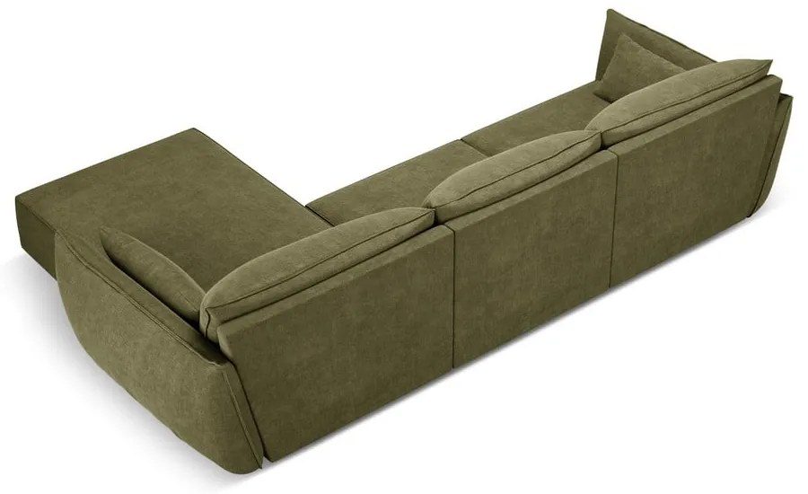 Zielony narożnik (prawostronny) Vanda – Mazzini Sofas