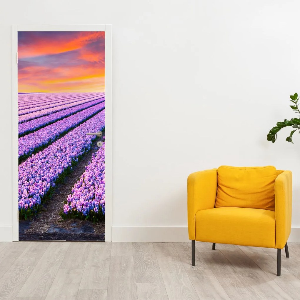 Fototapeta na drzwi - Farma kwiatowa (95x205cm)