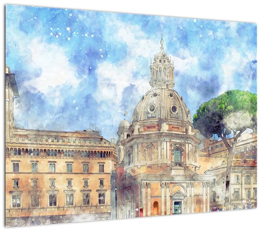 Obraz - Kościół Santa Maria di Loreto, Rzym, Włochy (70x50 cm)