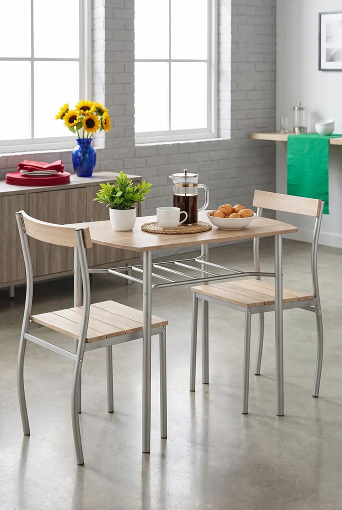 Stół Z Krzesłami Dąb Sonoma B2-F93