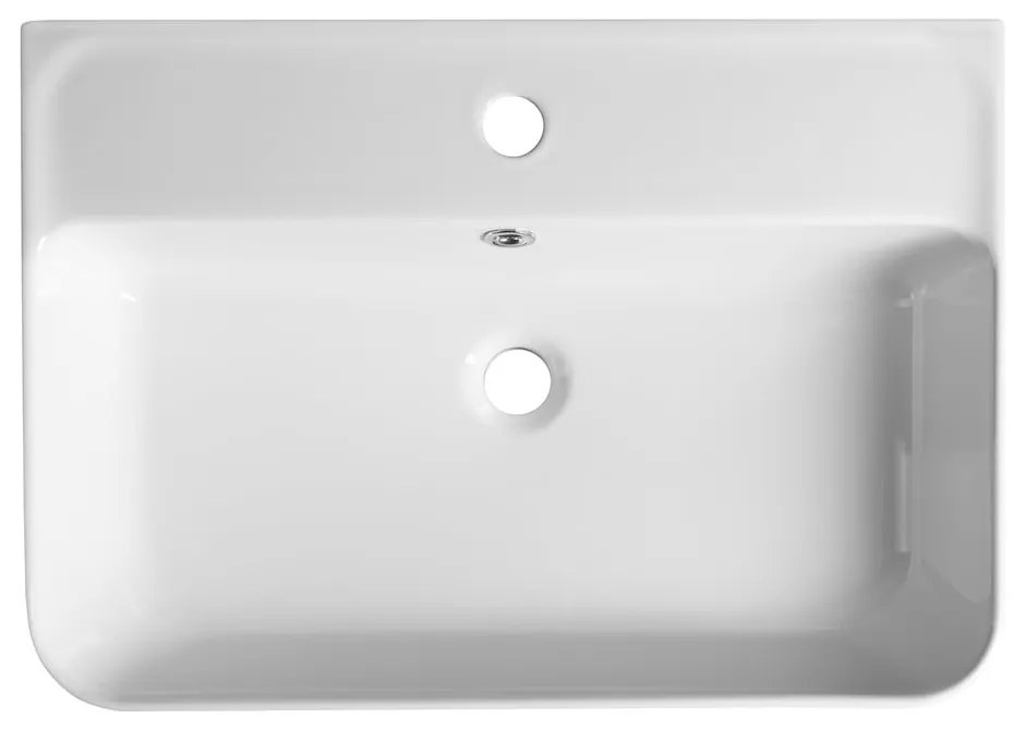 Biała ceramiczna umywalka 60x42 cm Gali – Sapho