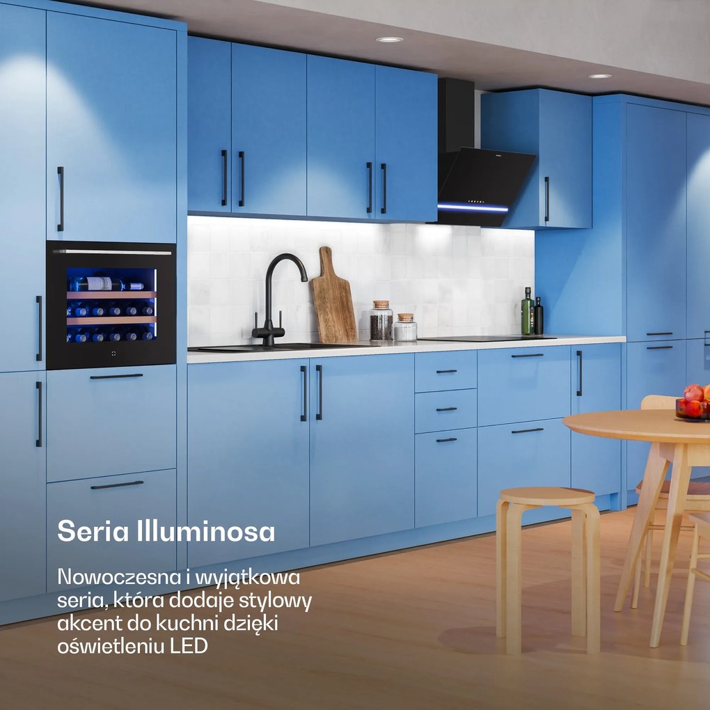 Klarstein Illuminosa okap przyścienny | 60 cm