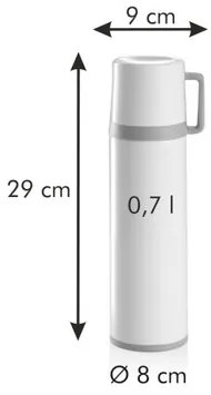 Tescoma Termos z kubkiem CONSTANT CREAM, 0,7 l