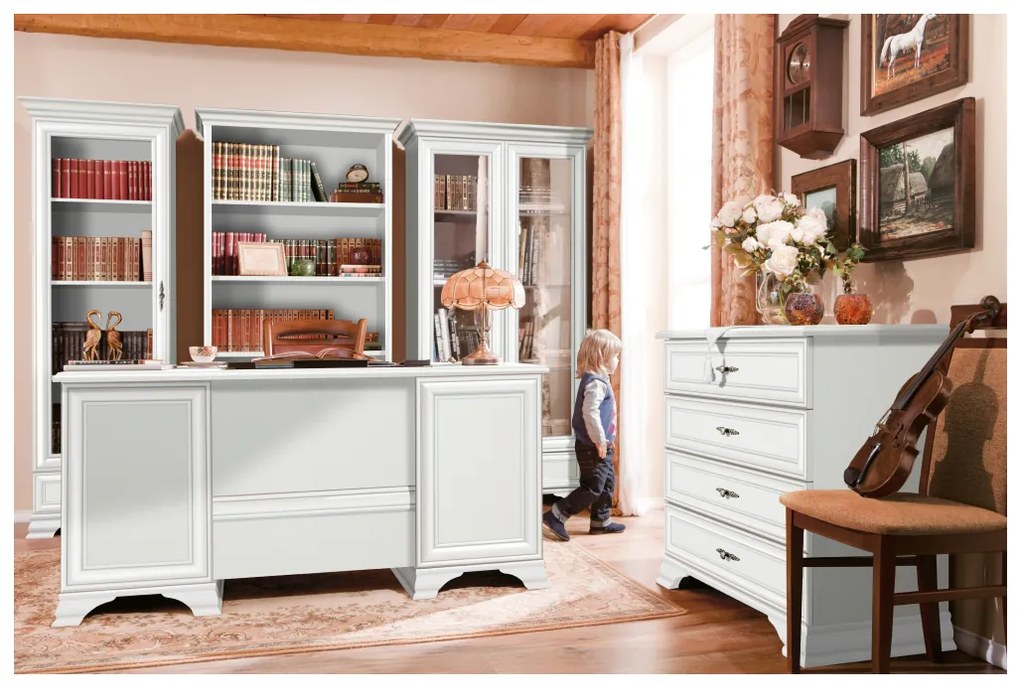 Komoda KENTAK KOM4S, alpejska biel