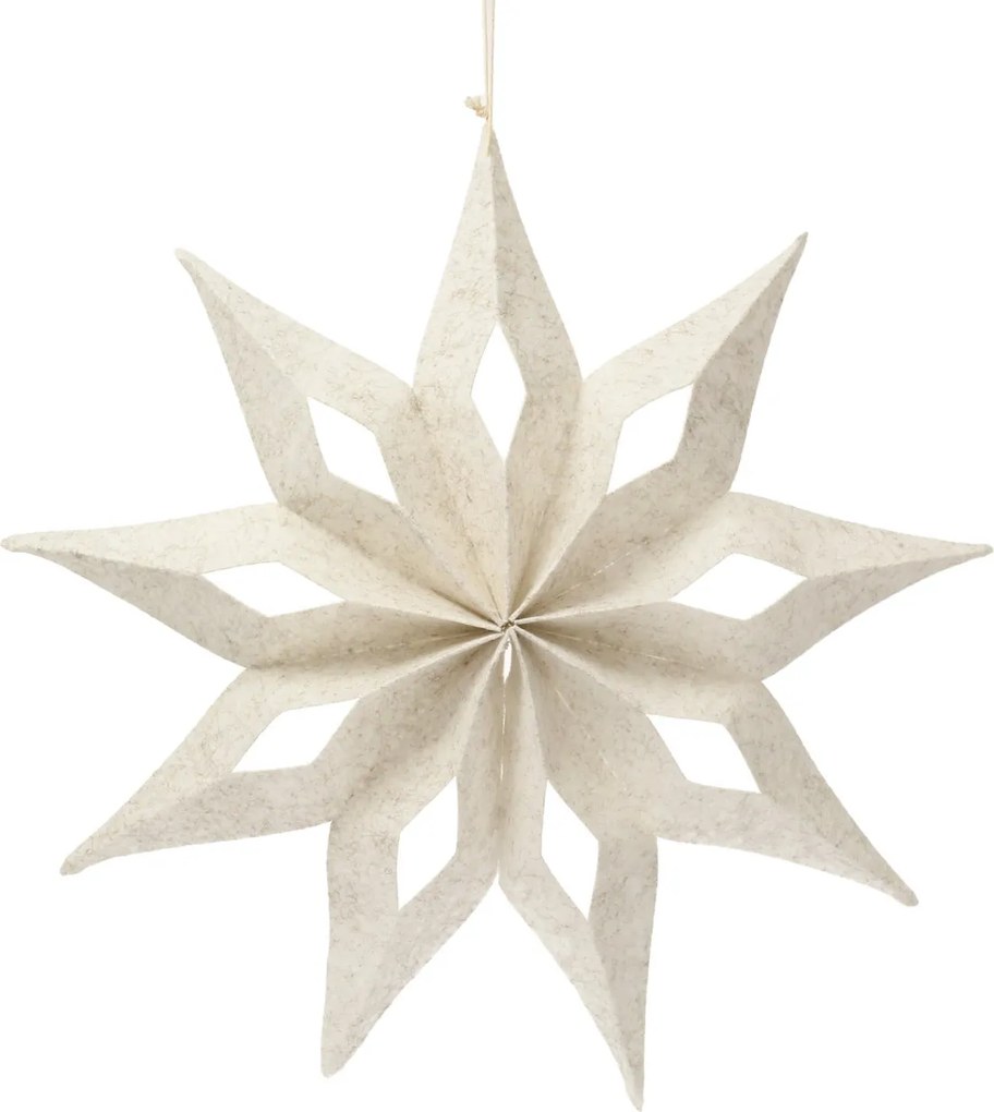 Ozdoba świąteczna Nivalis I ecru 50 cm