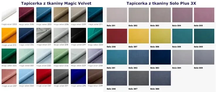 Duże łóżko tapicerowane małżeńskie 200x200 - 32 kolory S0-N72