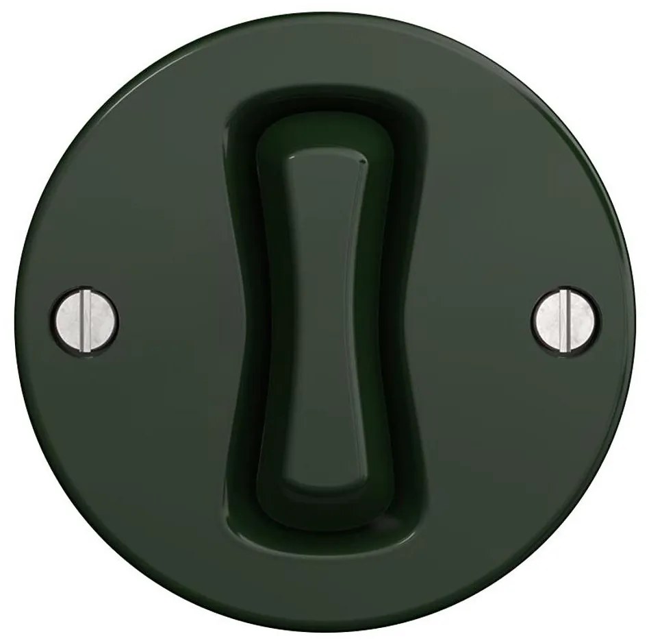 Kliklap - Retro przełącznik krzyżowy bez ramki nr 7 zielony